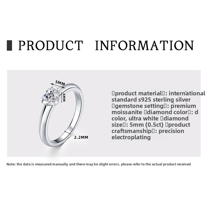 Classic Six-Prong D Color Moissanite Ring for Women, 925 Sterling Silver Plated 18K Gold, Timeless Luxury Statement Band, Elegant Fine Jewelry for Daily & Engagement Wear