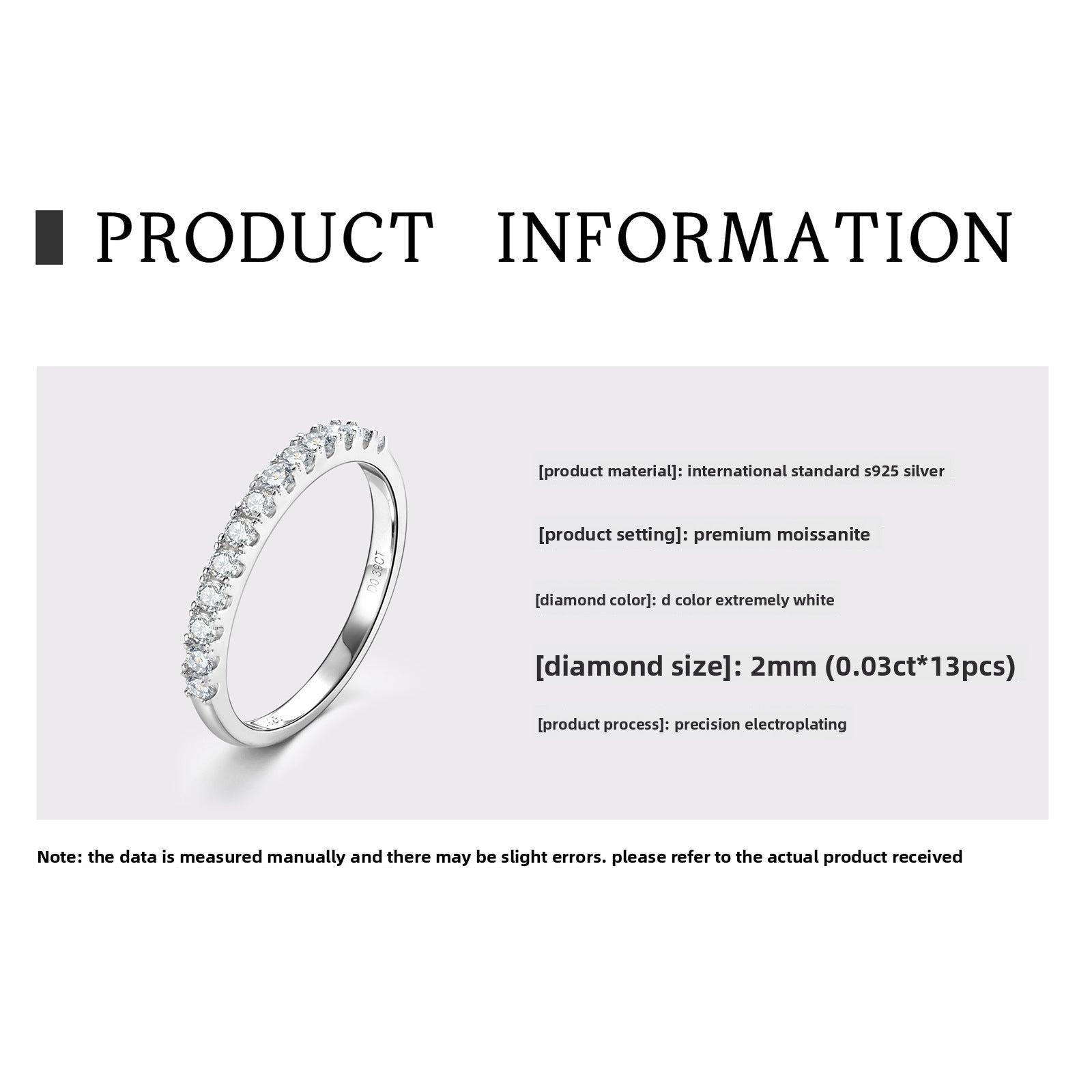 Classic Six-Prong D Color Moissanite Ring for Women, 925 Sterling Silver Plated 18K Gold, Timeless Luxury Statement Band, Elegant Fine Jewelry for Daily & Engagement Wear
