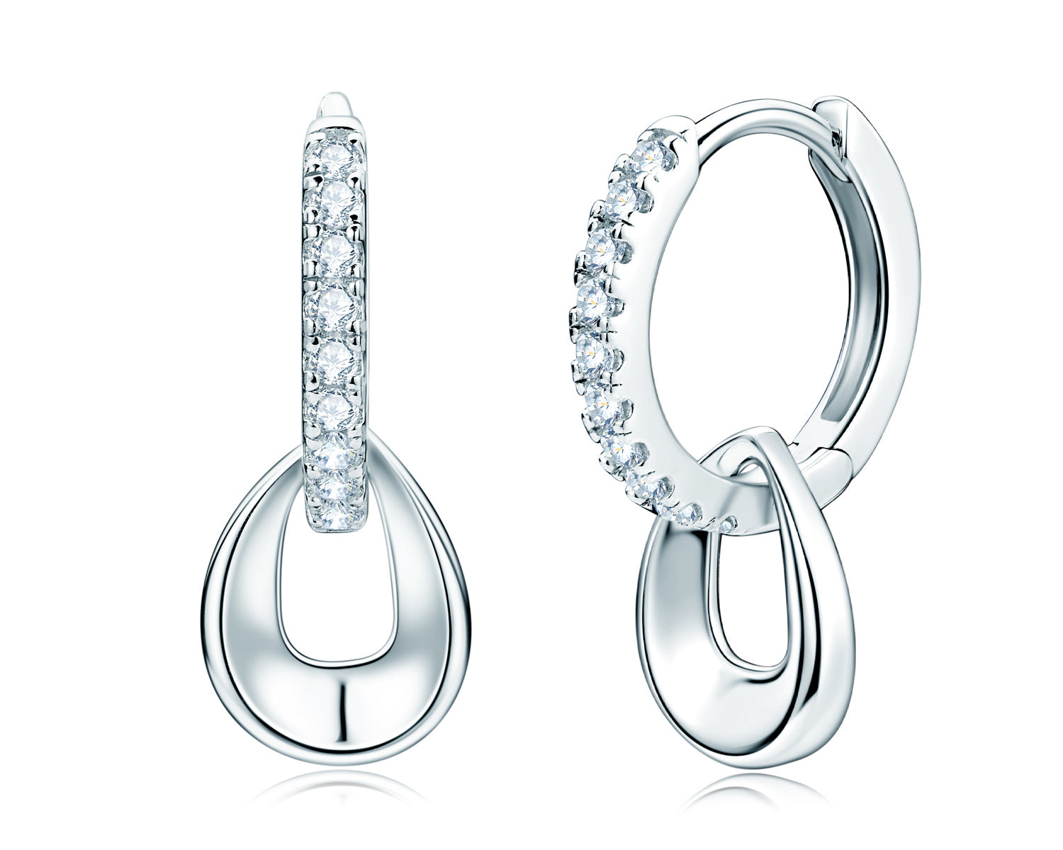 925 Sterling Silver Long Fringed Moissanite Dangle Earrings for Women, High-End Elegant Fashion Fine Jewelry