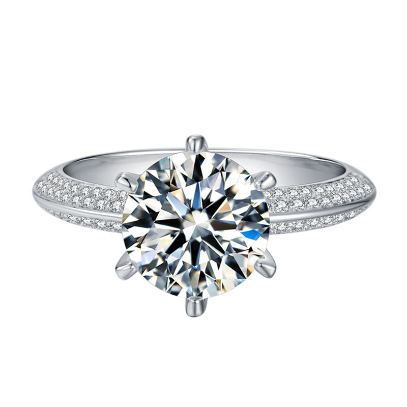 Oversized Pigeon Egg Moissanite Ring for Women, S925 Sterling Silver, Luxury Statement Design, Perfect for Wedding, Engagement & Proposal, High-End Sparkling Fine Jewelry