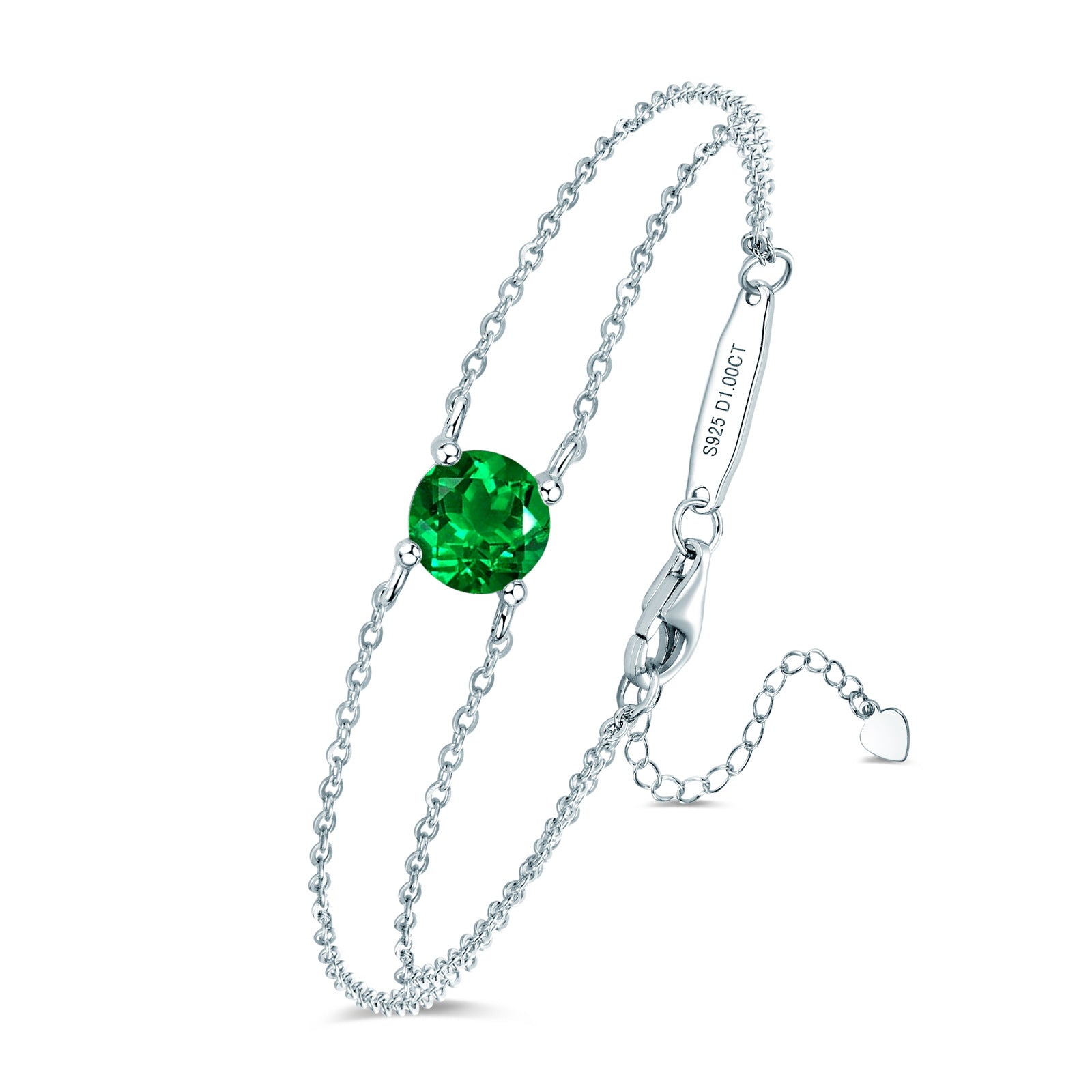 new four-claw moissanite bracelet is crafted from S925 sterling silver. Light luxury, versatile and stylish, it adds an elegant glow to any daily outfit.