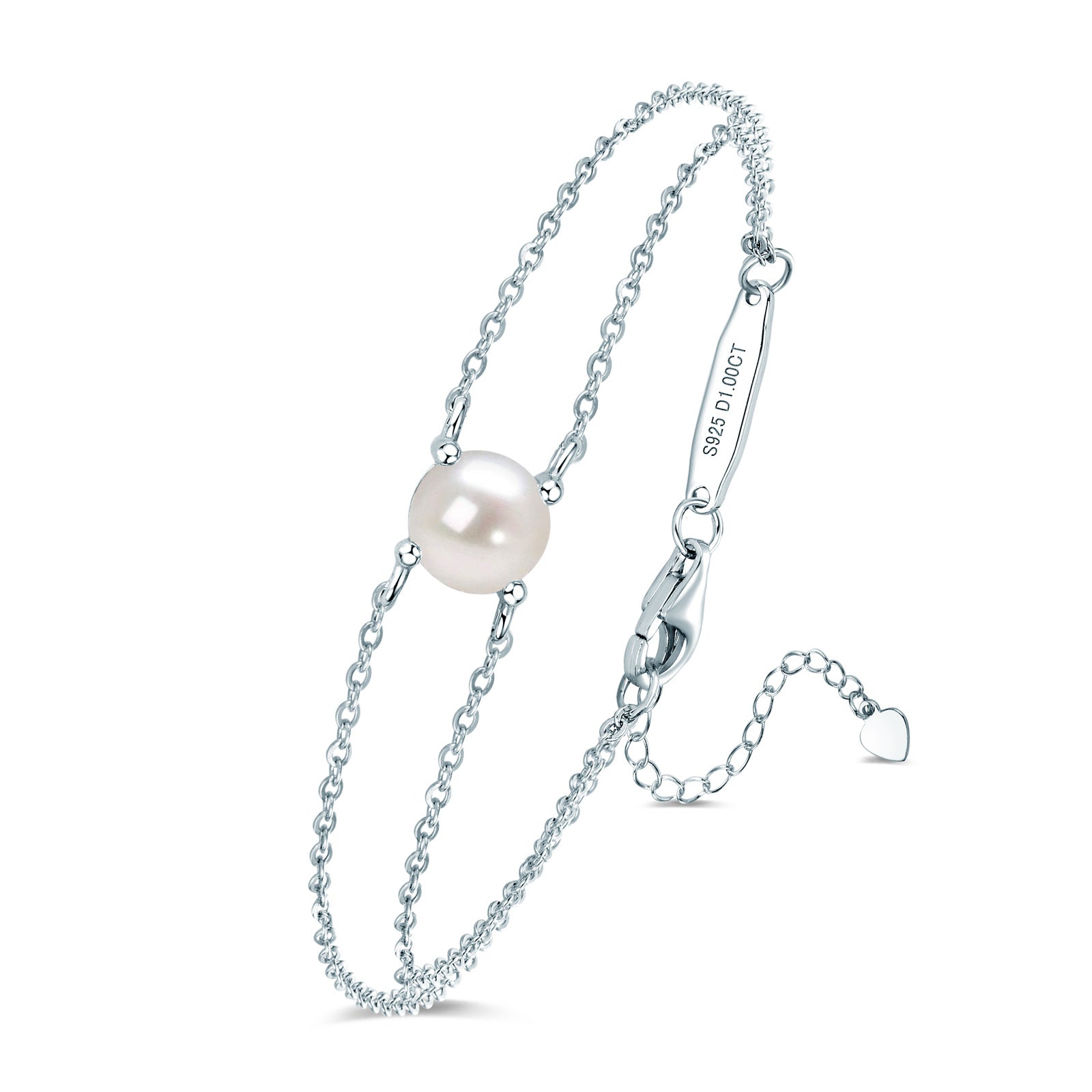 new four-claw moissanite bracelet is crafted from S925 sterling silver. Light luxury, versatile and stylish, it adds an elegant glow to any daily outfit.