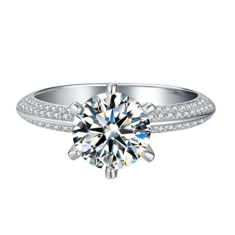 Oversized Pigeon Egg Moissanite Ring for Women, S925 Sterling Silver, Luxury Statement Design, Perfect for Wedding, Engagement & Proposal, High-End Sparkling Fine Jewelry