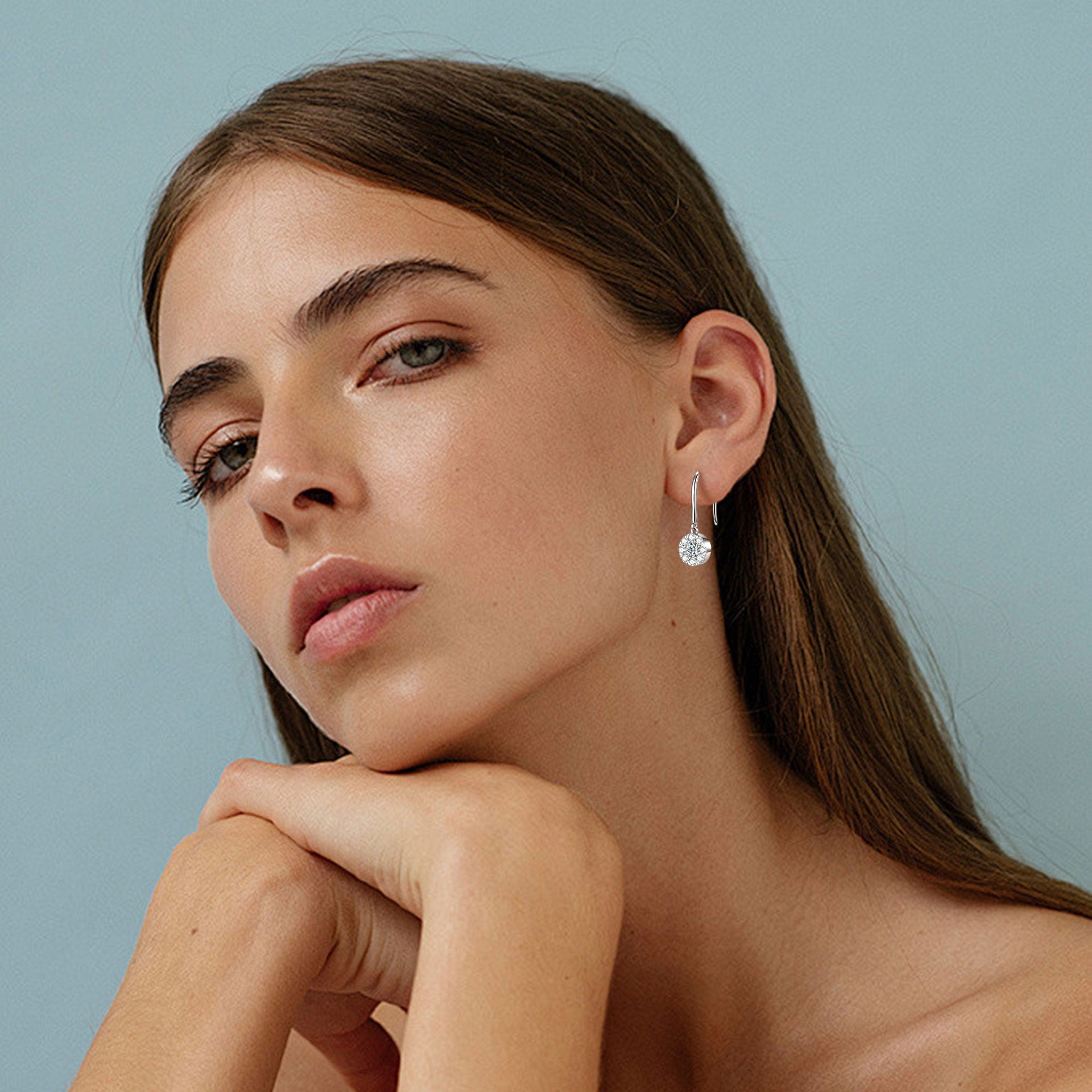 Women, S925 Sterling Silver Ear Hook Design, Minimalist Light Luxury Elegant Jewelry, Perfect for Daily Wear & Gift Giving