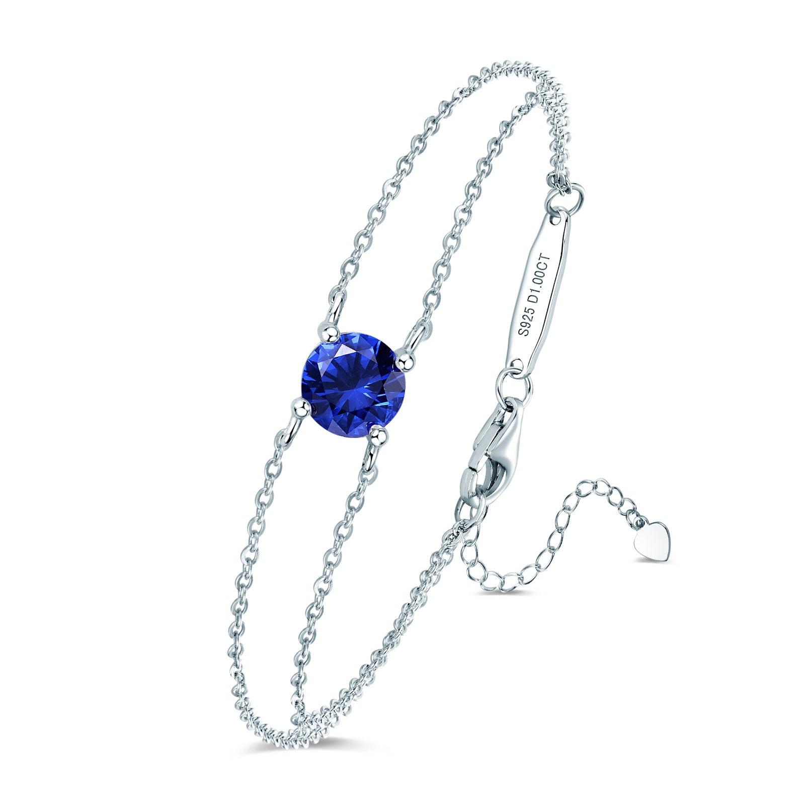 new four-claw moissanite bracelet is crafted from S925 sterling silver. Light luxury, versatile and stylish, it adds an elegant glow to any daily outfit.